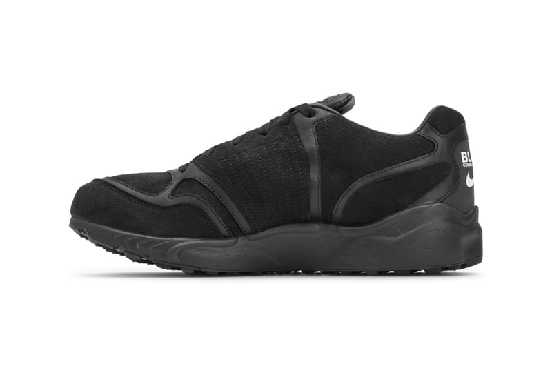 COMME des GARÇONS BLACK x Nike Air Zoom Talaria Official Collaboration Release Information First Look Drop Date Footwear Sneaker Shoe Swoosh Blacked-Out Murdered Rei Kawakubo Limited Edition CDG Tinker Hatfield 1997