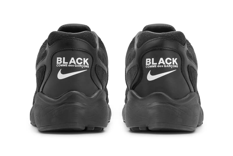 COMME des GARÇONS BLACK x Nike Air Zoom Talaria Official Collaboration Release Information First Look Drop Date Footwear Sneaker Shoe Swoosh Blacked-Out Murdered Rei Kawakubo Limited Edition CDG Tinker Hatfield 1997