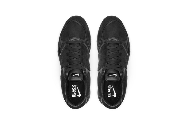COMME des GARÇONS BLACK x Nike Air Zoom Talaria Official Collaboration Release Information First Look Drop Date Footwear Sneaker Shoe Swoosh Blacked-Out Murdered Rei Kawakubo Limited Edition CDG Tinker Hatfield 1997 