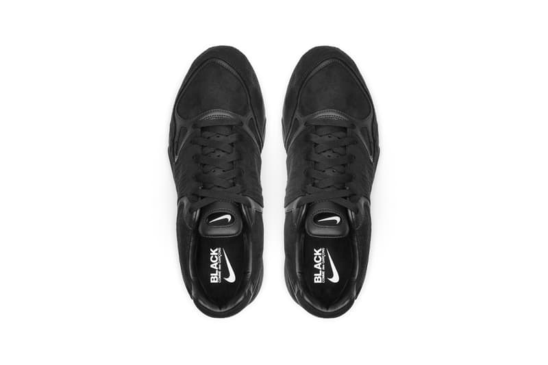 COMME des GARÇONS BLACK x Nike Air Zoom Talaria Official Collaboration Release Information First Look Drop Date Footwear Sneaker Shoe Swoosh Blacked-Out Murdered Rei Kawakubo Limited Edition CDG Tinker Hatfield 1997