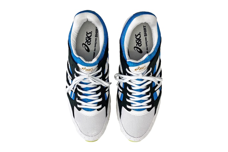 comme des garcons cdg shirt asics tarther white black gold purple blue official release date info photos price store list buying guide