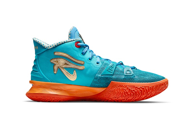 kyrie irving shoes orange and blue