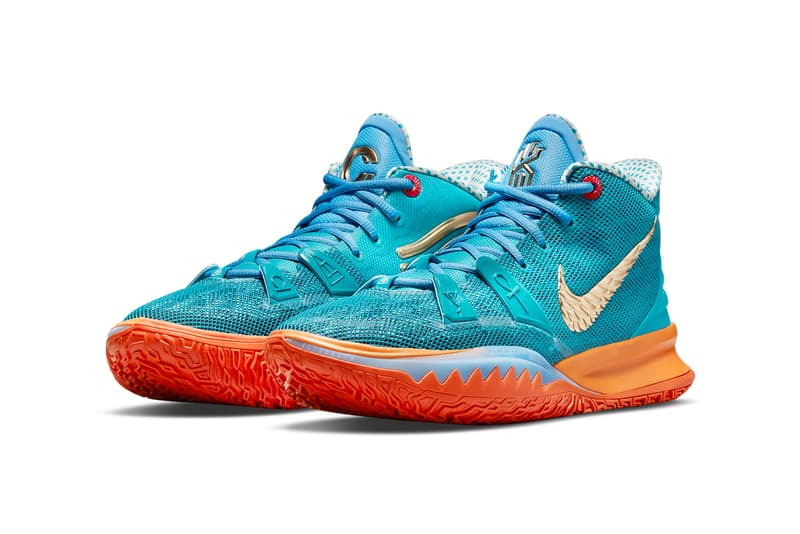 concepts nike basketball kyrie irving 7 blue gold red orange egyptian CT1137 900 official release date info photos price store list buying guide