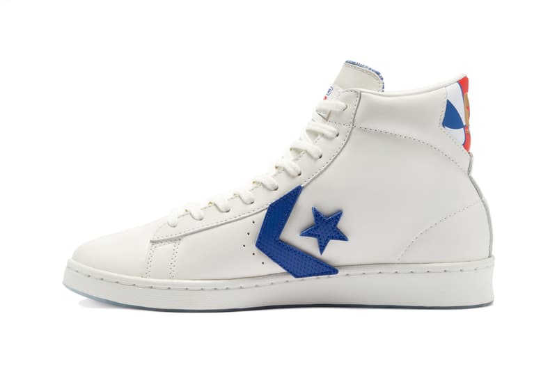 converse pro leather hi high birth of flight aba 45th anniversary final season julius dr j erving free throw line dunk vintage white university red blue 170240C official release date info photos price store list buying guide