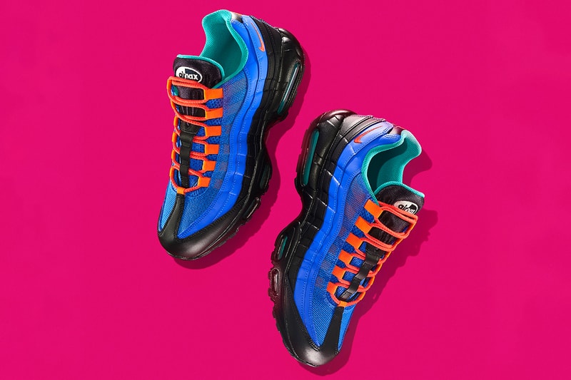 coral studios nike sportswear air max 95 v2 collaboration blue red teal aqua black official release date info photos price store list buying guide