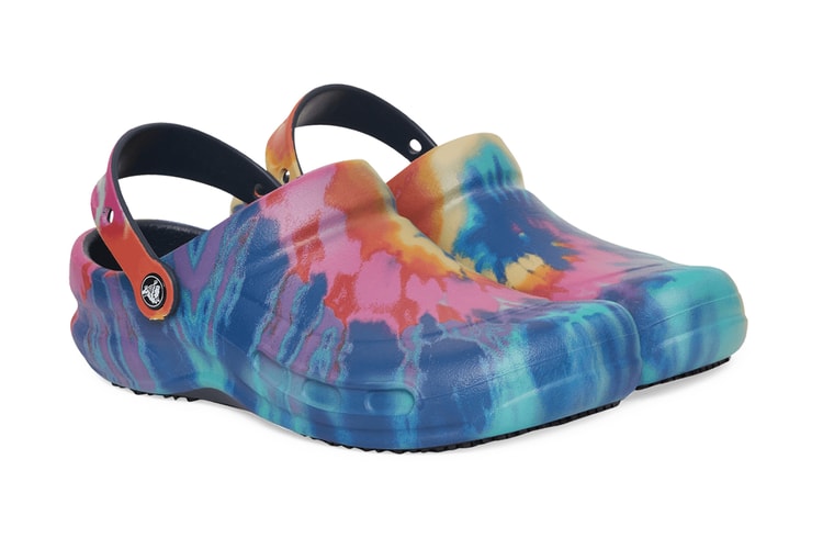 Every Chef's Favorite Crocs Bistro Clog Gets Dipped in a Tie-Dye Rainbow