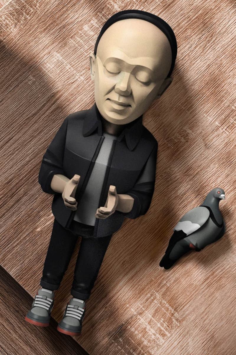 danil yad jeff staple pigeon vinyl figure toys accessories collectibles art artist digital sculpture mighty jaxx 8 inch tall mini small portrait info