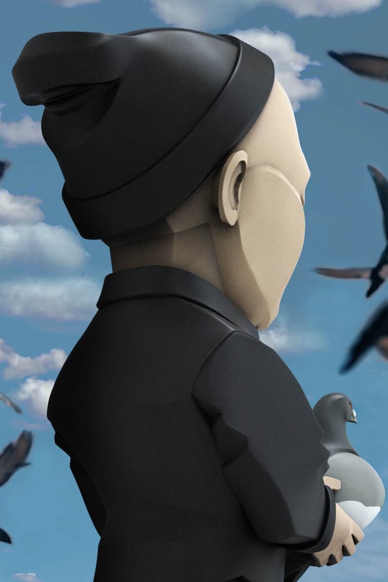 danil yad jeff staple pigeon vinyl figure toys accessories collectibles art artist digital sculpture mighty jaxx 8 inch tall mini small portrait info