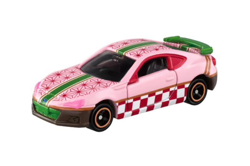 Demon Slayer: Kimetsu no Yaiba Tomica toy cars release Tanjiro Toyota 86 Nezuko Subaru BRZ Inosuke Subaru Forester Zenitsu Nissan Leaf Kanao Subaru Sambar Takara Tomy Co.