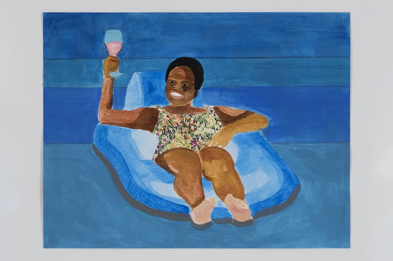 derrick adams the last resort exhibition exhibit paintings watercolors rhona hoffman gallery chicago dates information photos