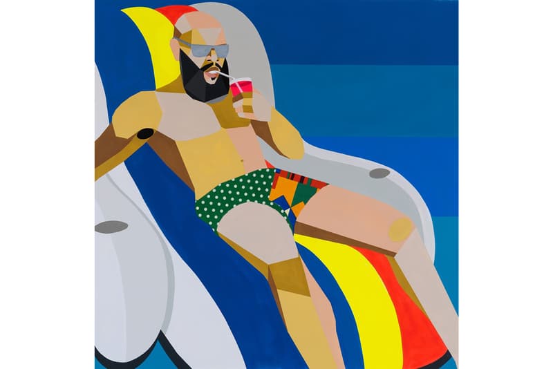 derrick adams the last resort exhibition exhibit paintings watercolors rhona hoffman gallery chicago dates information photos