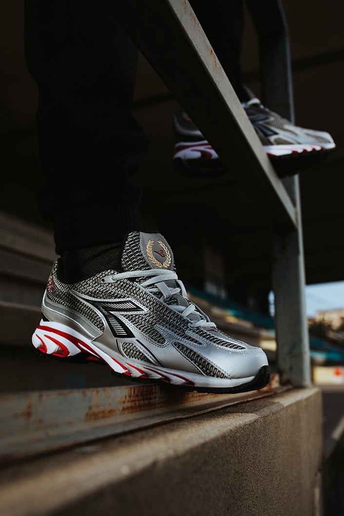 diadora mythos 280 running shoe silver red black white 600 pairs official release date info photos price store list buying guide