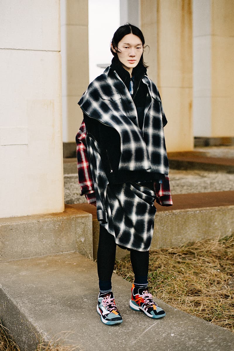 facetasm japan street culture streetwear fashion fall winter 2021 jackets flannel shirt sherpa lined denim jacket oversized asymmetrical