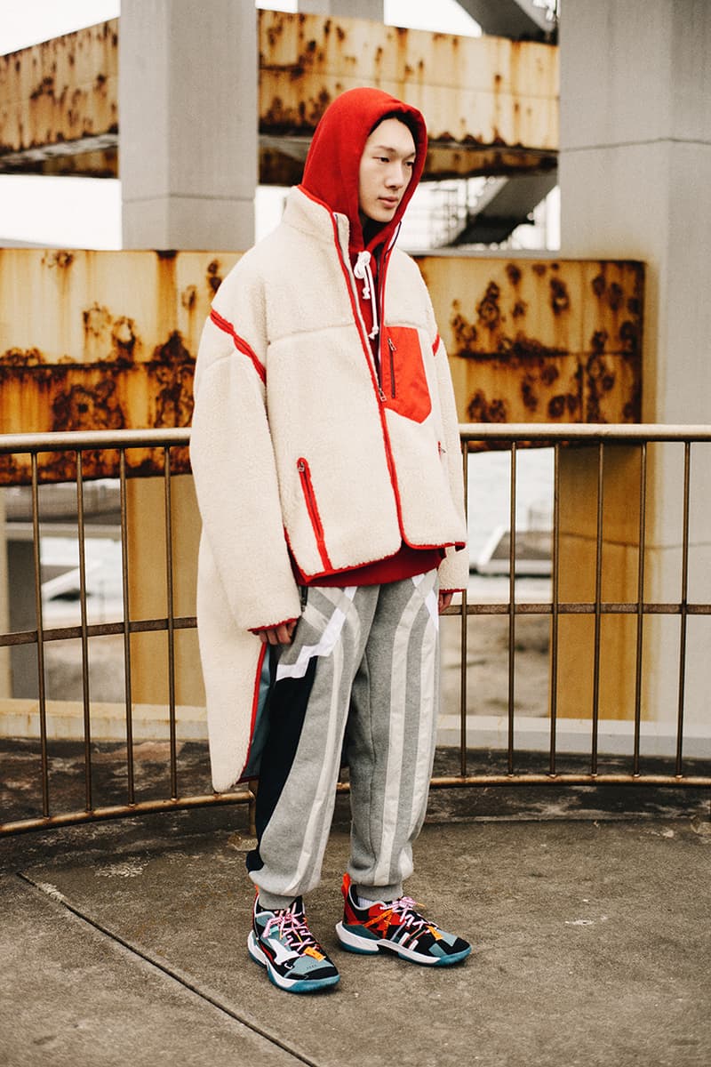facetasm japan street culture streetwear fashion fall winter 2021 jackets flannel shirt sherpa lined denim jacket oversized asymmetrical