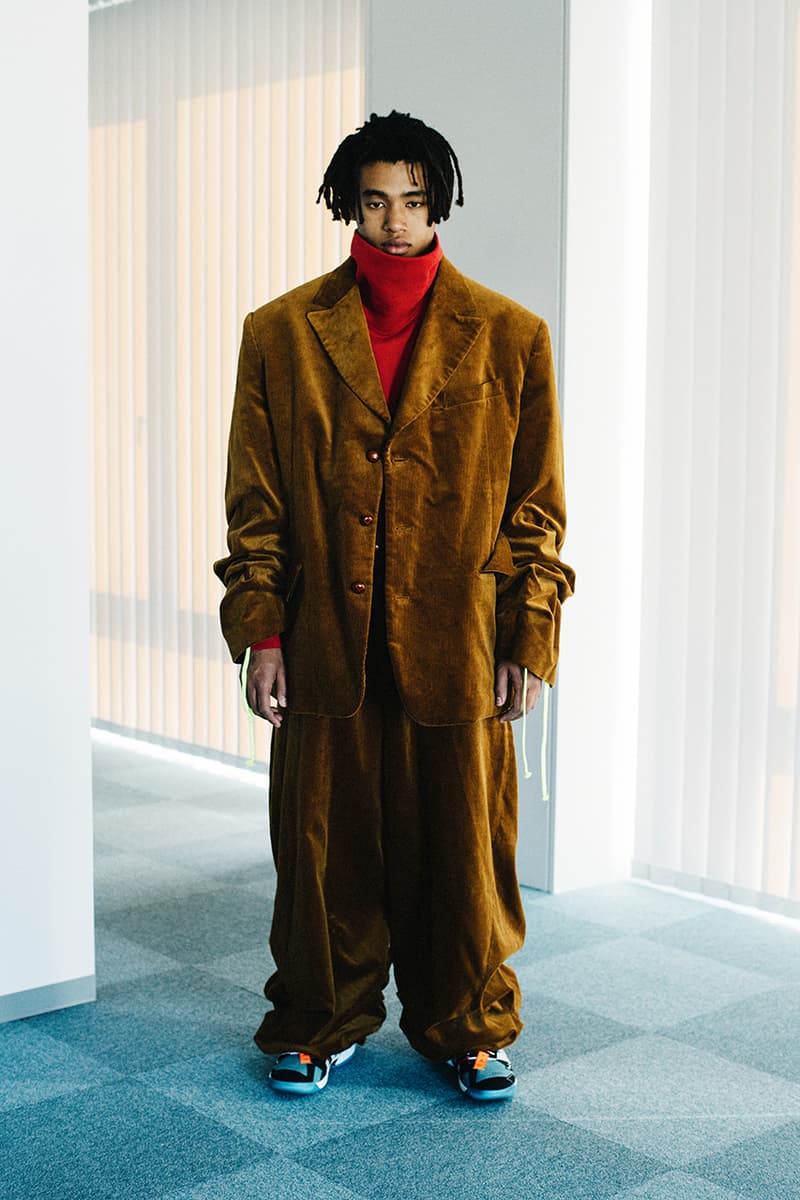 facetasm japan street culture streetwear fashion fall winter 2021 jackets flannel shirt sherpa lined denim jacket oversized asymmetrical