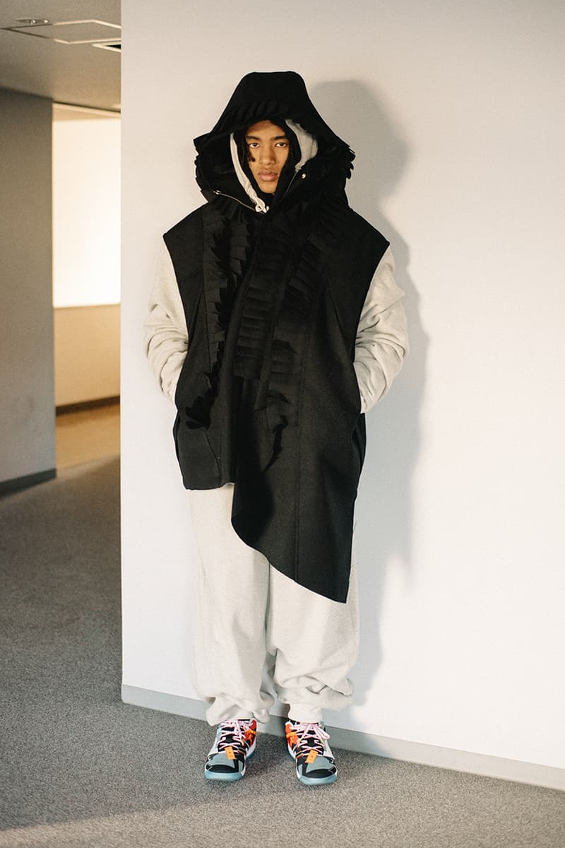 facetasm japan street culture streetwear fashion fall winter 2021 jackets flannel shirt sherpa lined denim jacket oversized asymmetrical