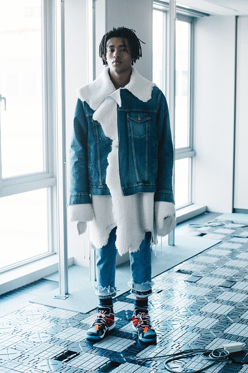 facetasm japan street culture streetwear fashion fall winter 2021 jackets flannel shirt sherpa lined denim jacket oversized asymmetrical