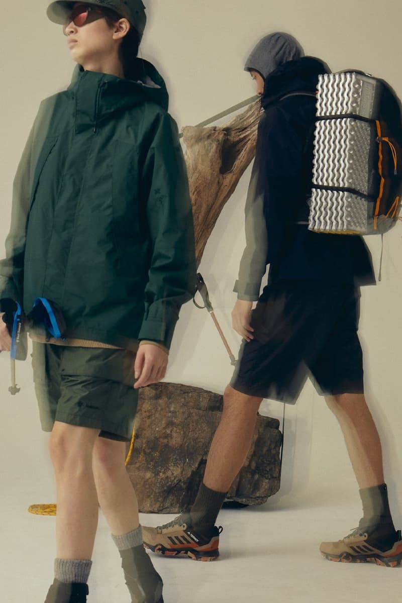 golwin spring summer 2021 release collection lookbook running outdoors climbing skiing clothing