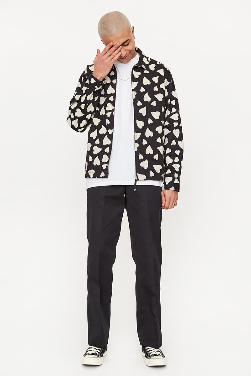 goodhood london universal works windcheater jacket release details black white ecru hearts