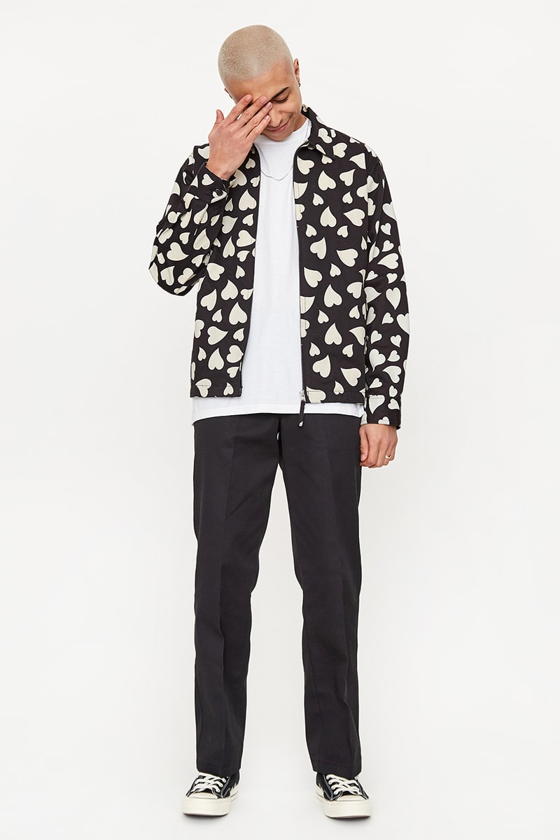 goodhood london universal works windcheater jacket release details black white ecru hearts