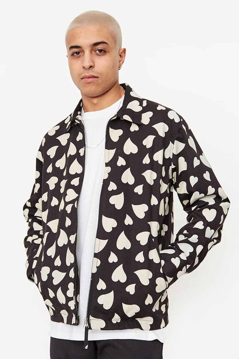 goodhood london universal works windcheater jacket release details black white ecru hearts