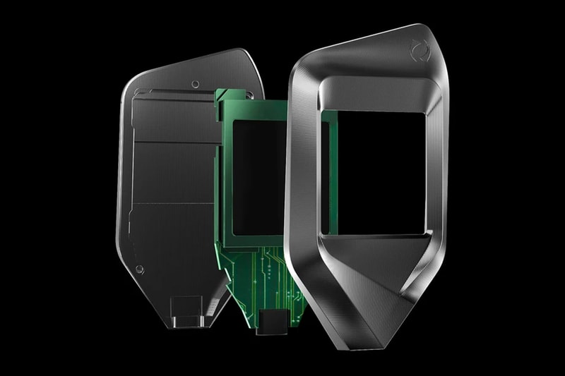 Gray CORAZON Trezor Cryptocurrency Hard Wallet Release Singapore design btc bitcoin cold storage touch screen tech Satoshilabs