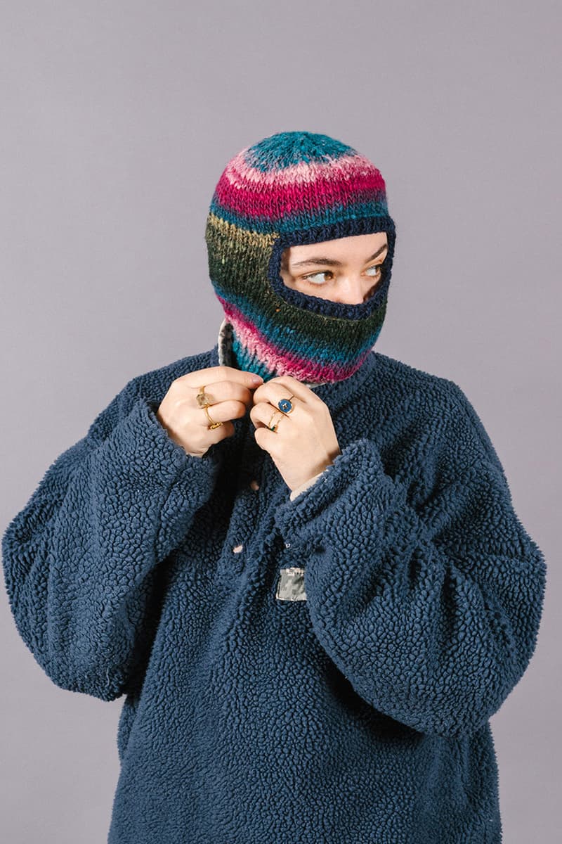 Greater Goods balaclava jaimus tailor hand knitted wool cold weather release informaton details