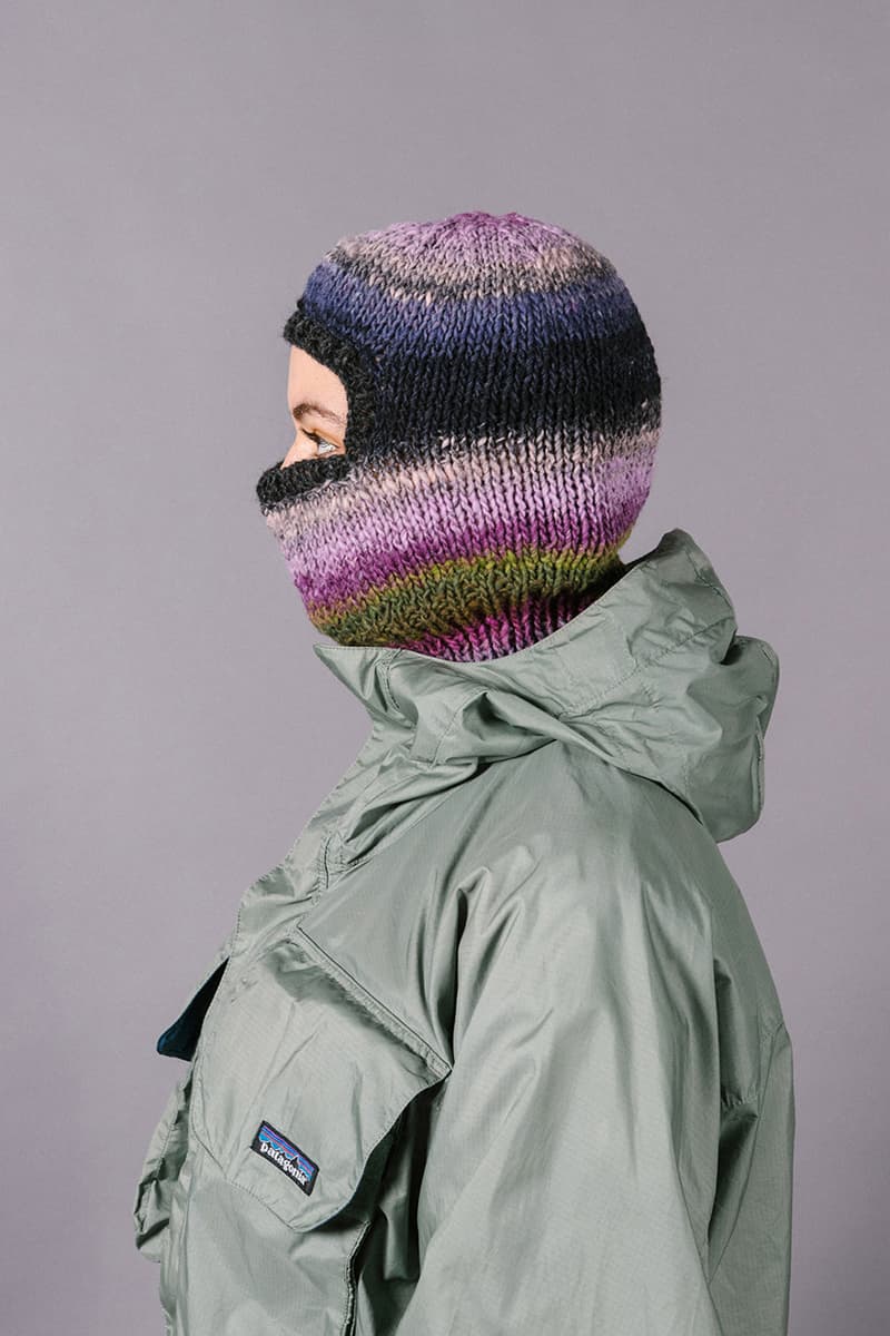 Greater Goods balaclava jaimus tailor hand knitted wool cold weather release informaton details