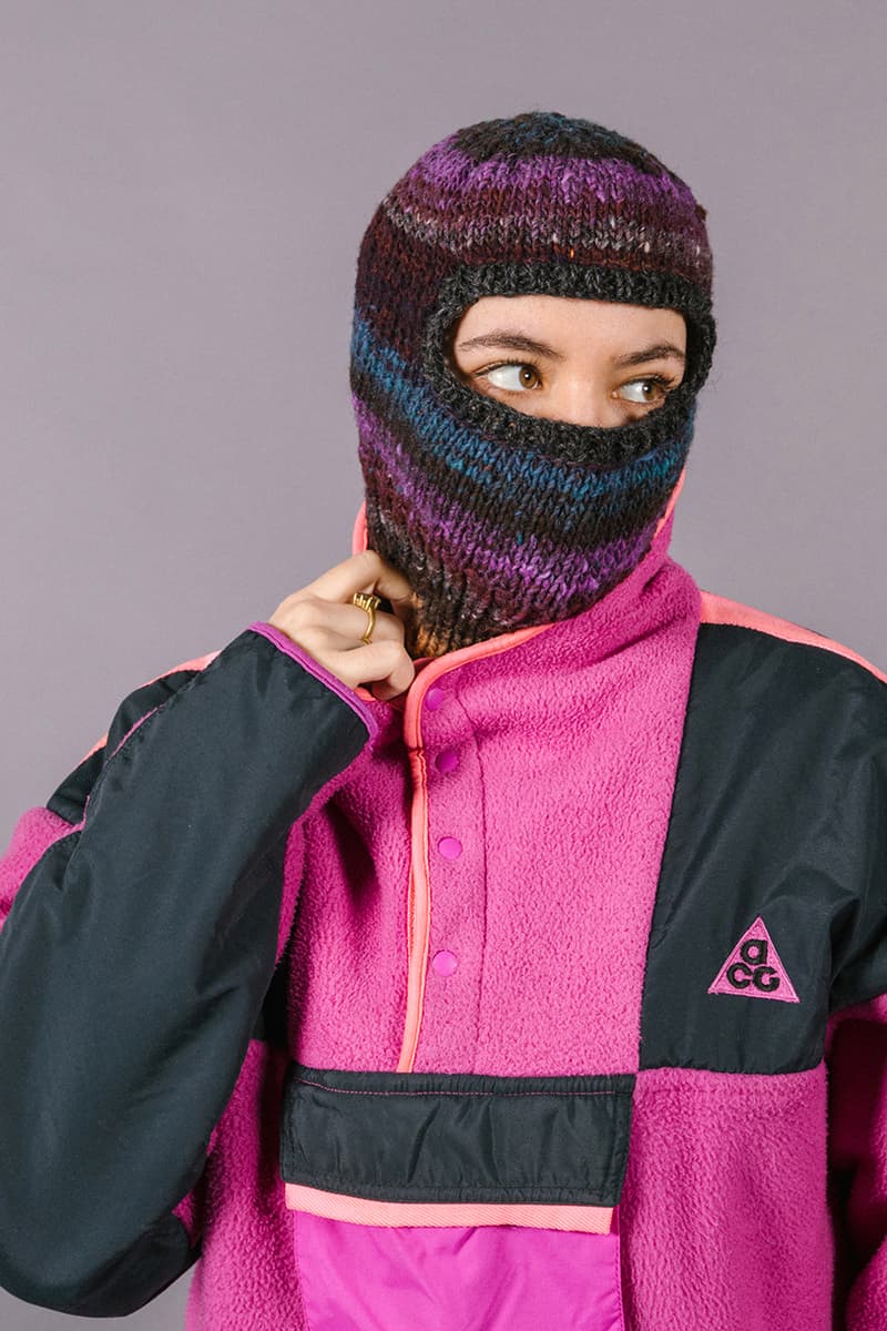 Greater Goods balaclava jaimus tailor hand knitted wool cold weather release informaton details