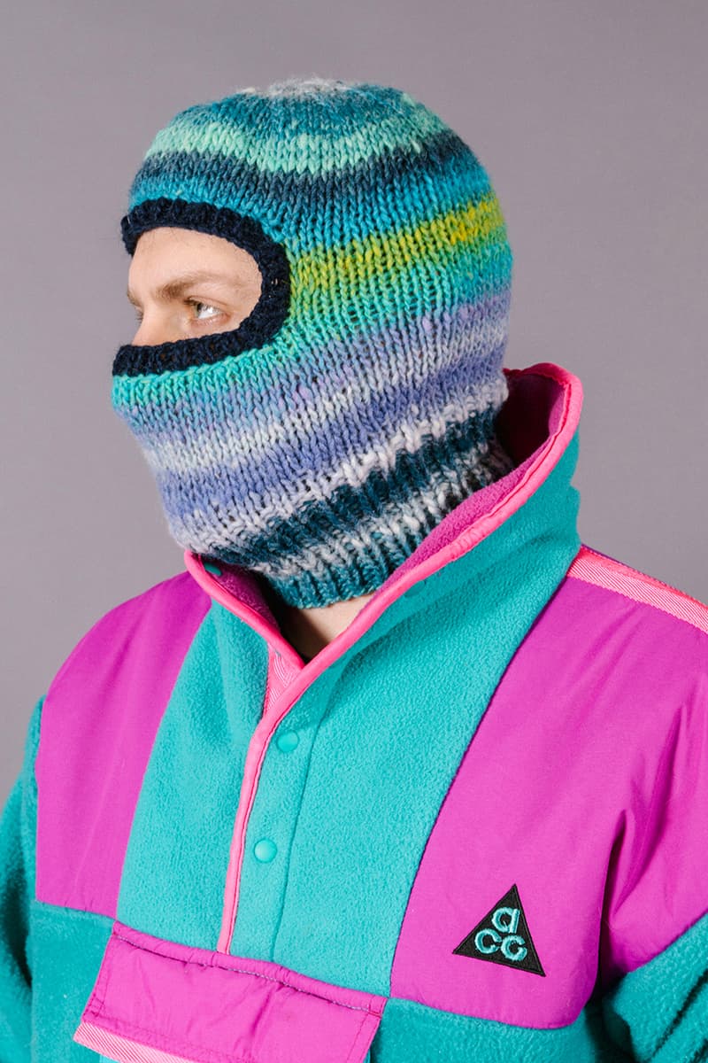 Greater Goods balaclava jaimus tailor hand knitted wool cold weather release informaton details