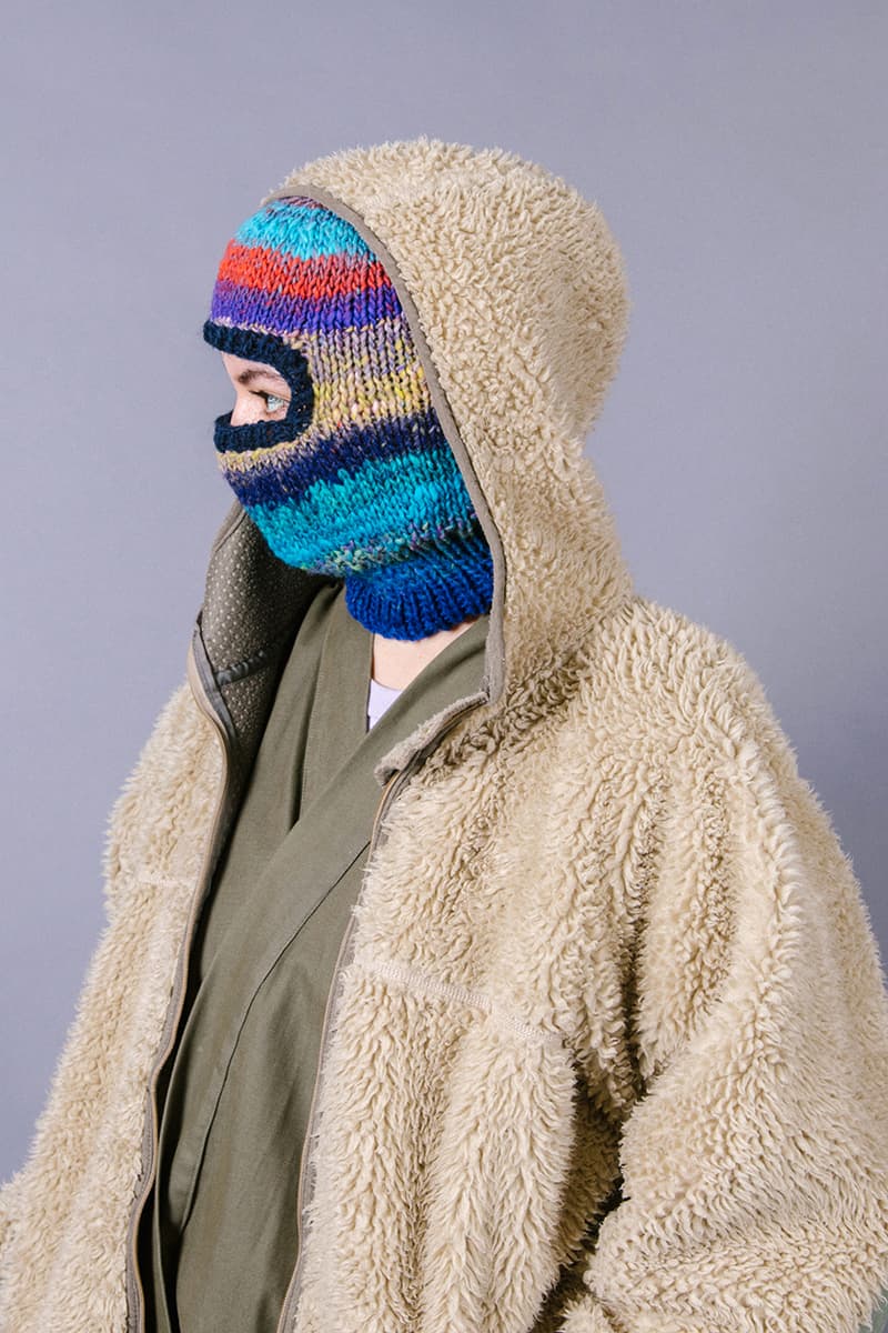 Greater Goods balaclava jaimus tailor hand knitted wool cold weather release informaton details