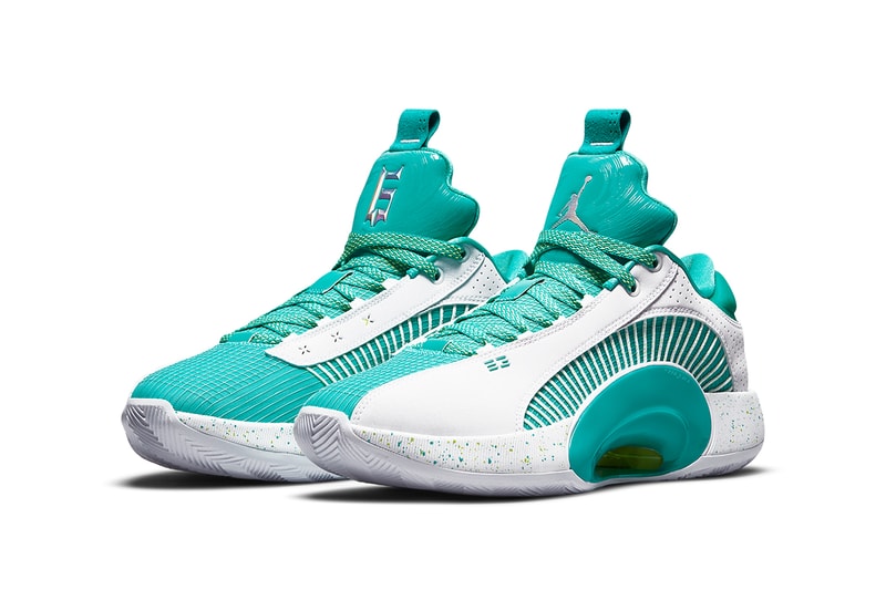 guo ailun air jordan 35 low pe DJ2994 100 white jade green release info store list photos price buying guide 