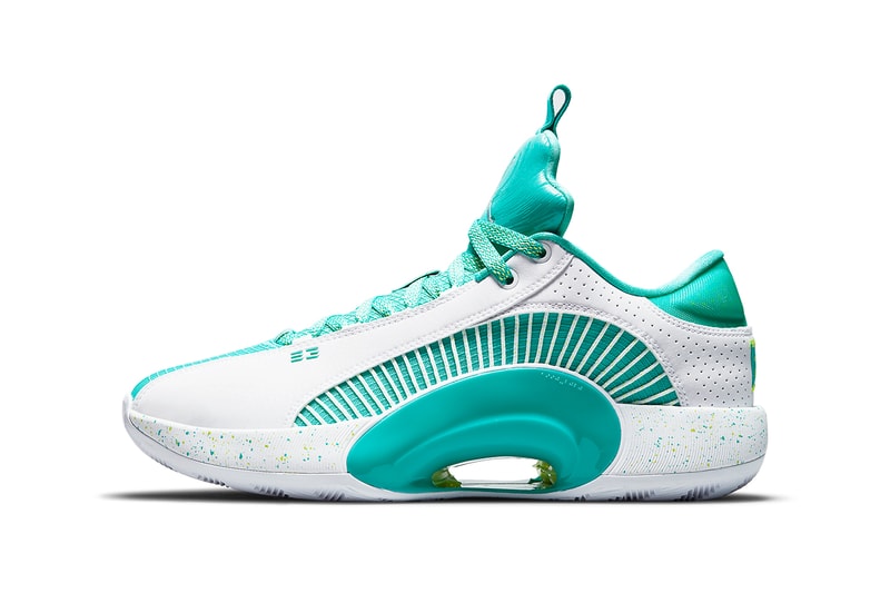 guo ailun air jordan 35 low pe DJ2994 100 white jade green release info store list photos price buying guide 