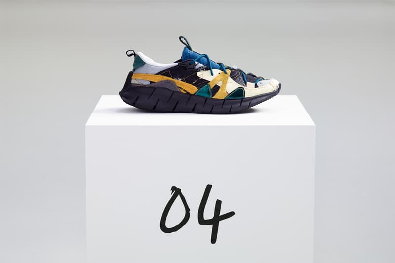 Helen Kirkum x Reebok Zig Kinetica II One Off 20 Unique Pairs East London Designer Design Studio Custom Footwear Brand Developer Rework UK 8 US 9 EU42 Handmade Artisinal