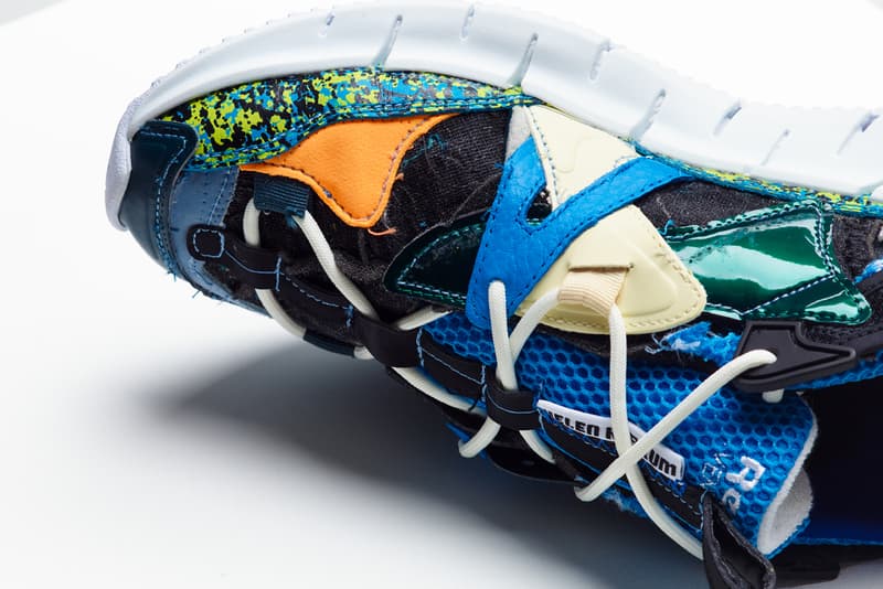 Helen Kirkum x Reebok Zig Kinetica II One Off 20 Unique Pairs East London Designer Design Studio Custom Footwear Brand Developer Rework UK 8 US 9 EU42 Handmade Artisinal