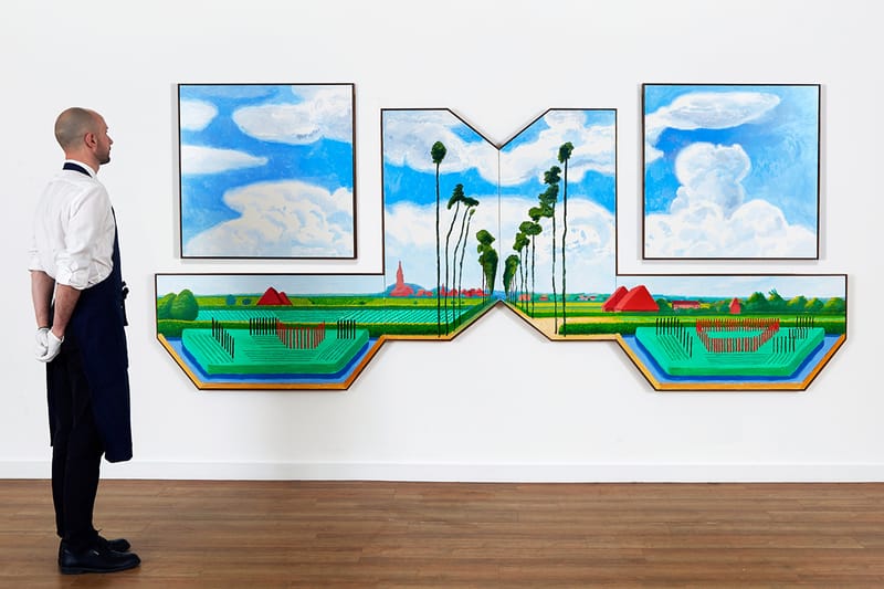An Epically-Scaled David Hockney Artwork is Coming to Auction