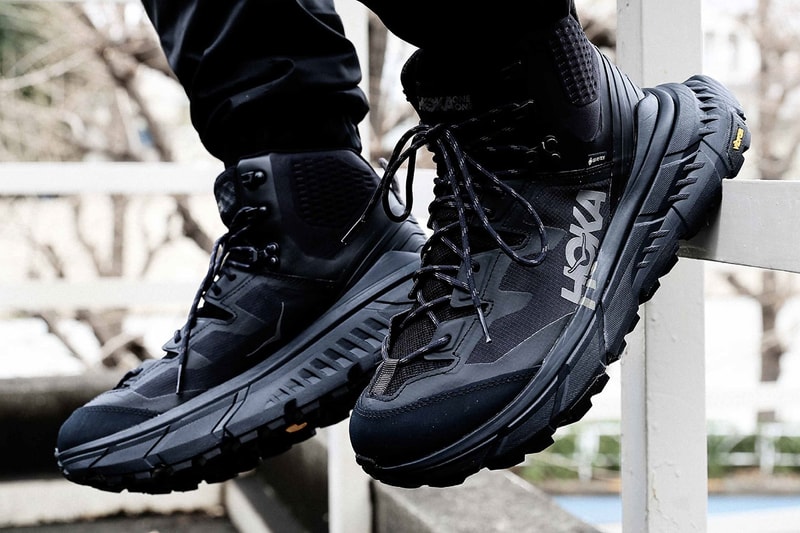 HOKA ONE ONE TenNine Hike Boot Black Colorway release date info buy grey gore tex vibram sole trail