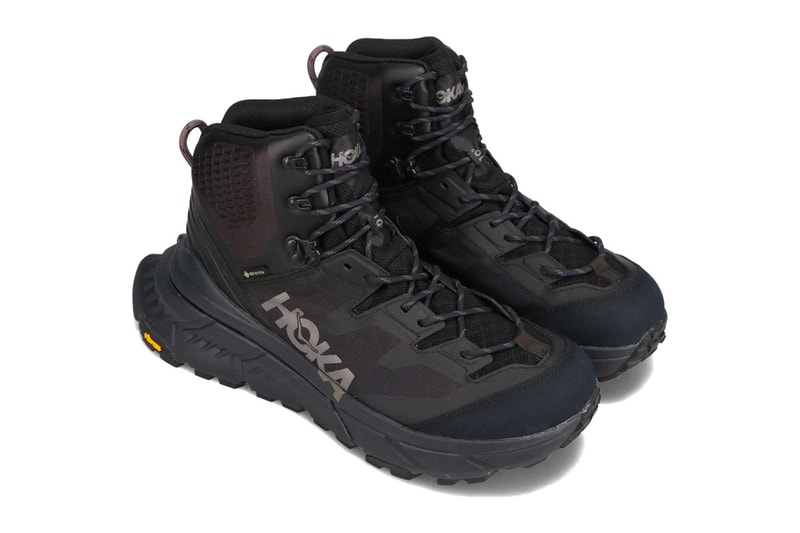 HOKA ONE ONE TenNine Hike Boot Black Colorway release date info buy grey gore tex vibram sole trail