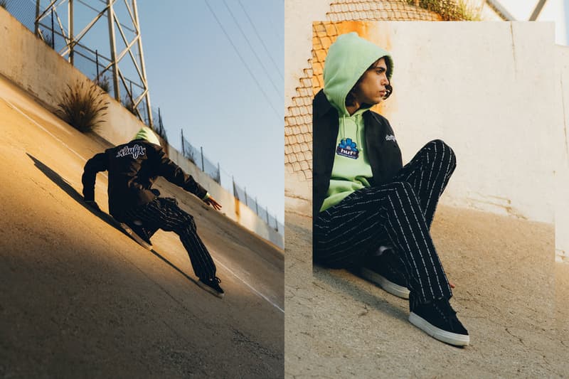 HUF Spring Summer 2021 Collection Lookbook SS21 Skate Culture Early 2000s logomania Dustin Askland Los Angeles Keith Hufnagel San Francisco skateboarders