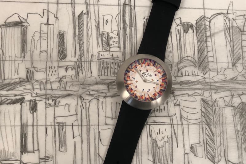 New York Artist Tom Christopher Paints the New York Skyline on Dial of Ikepod Skaters in the Sky