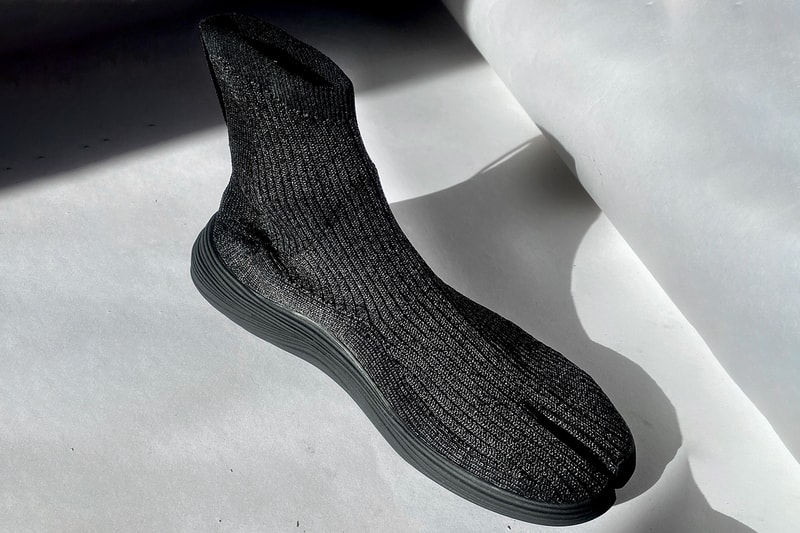 ilysm sustainable sneaker footwear fashion tabi margiela machine washable future japan knitted renewable recycled cork foam 