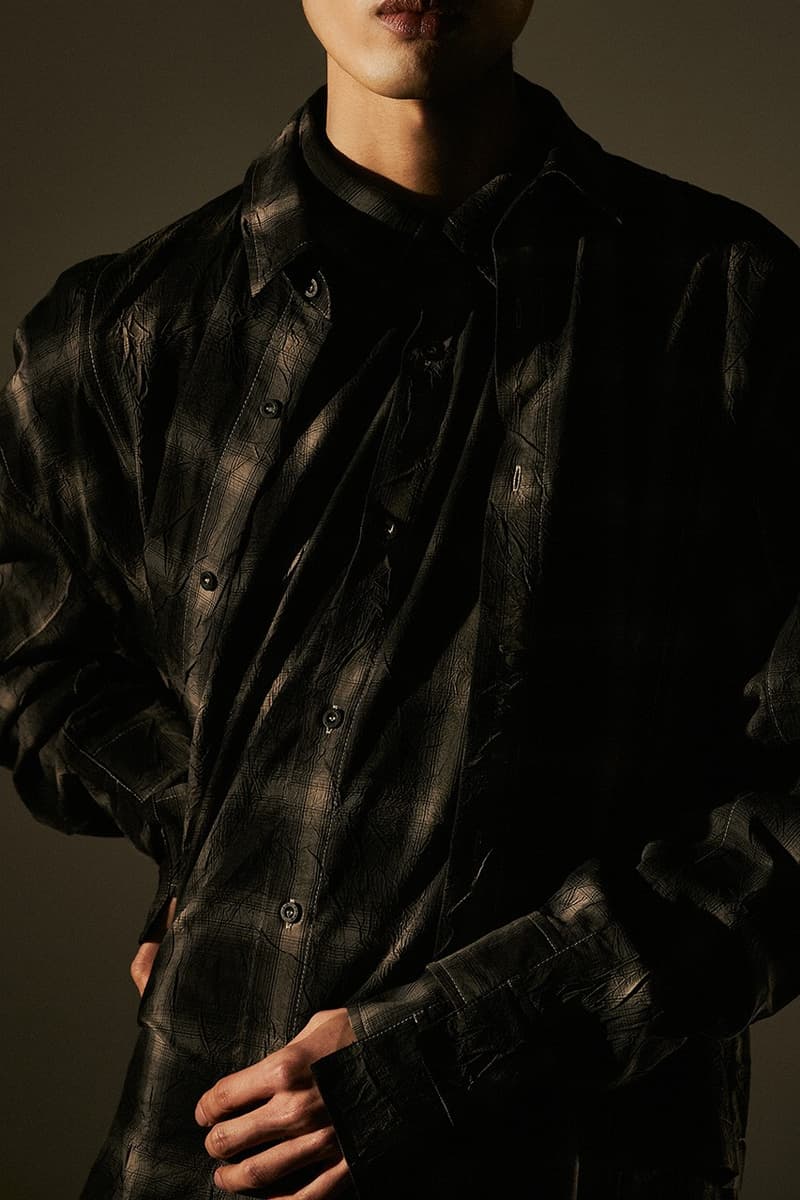IISE Spring/Summer 2021 Collection Lookbook Dansaekhwa Movement traditional art monochromatic minimalistic black grey cream