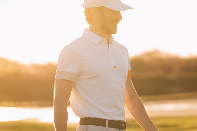  J.Lindeberg SS21 Temperature Acclimated Golf Ware Gradient Tech Active Mesh Featherlight Fabrics