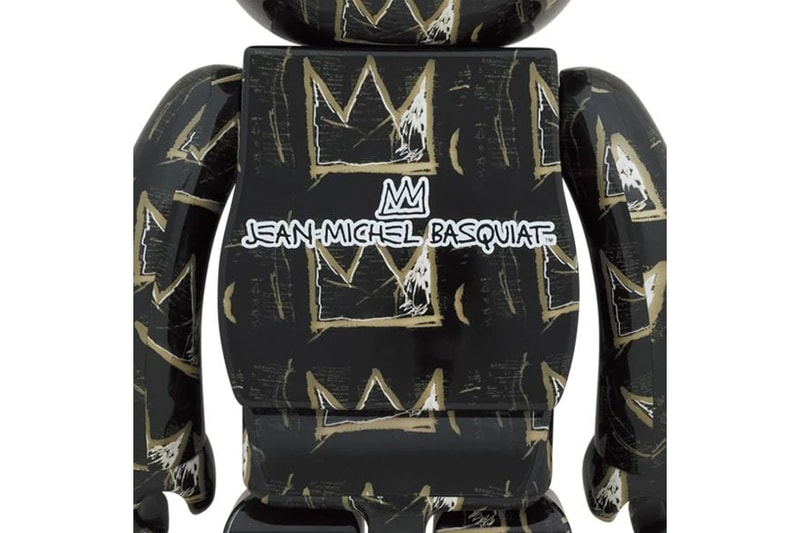 jean michel basquiat artist medicom toy bearbrick 1000 percent black gold crowns official release date info photos price store list buying guide