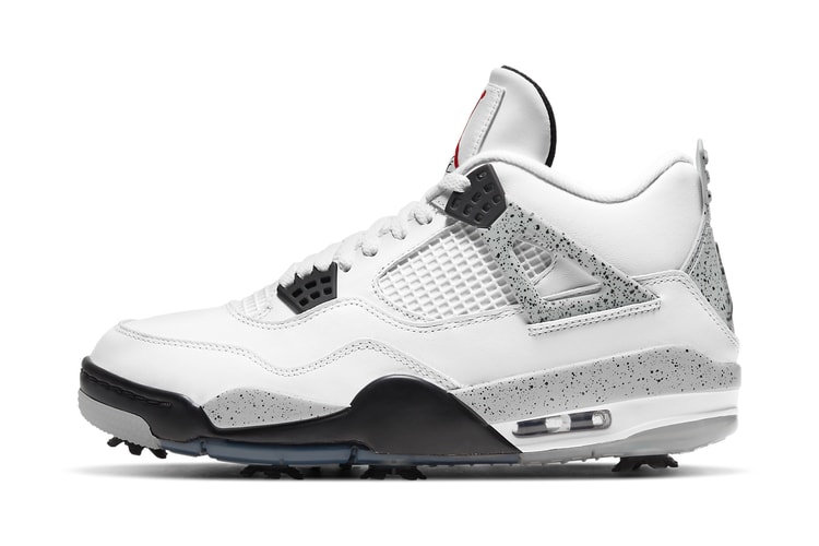 The Air Jordan 4 Golf Surfaces in “White Cement”