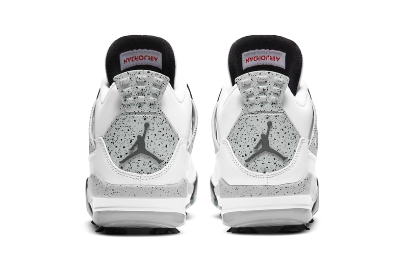 The Air Jordan 4 Golf Surfaces in White Cement Colorway