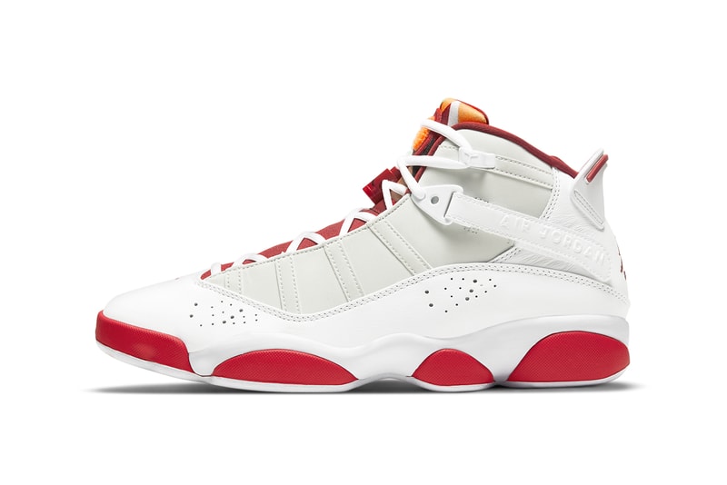 air michael jordan brand 6 rings hare white silver red black DD5077 105 official release date info photos price store list buying guide