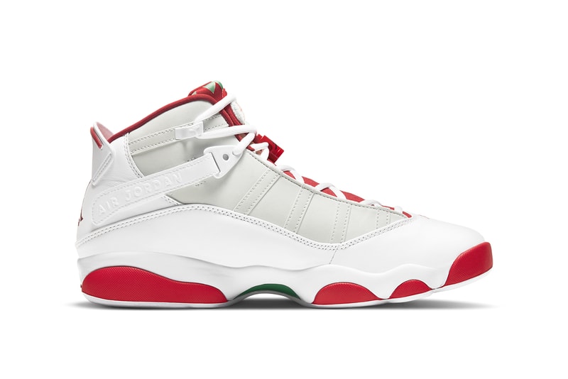 air michael jordan brand 6 rings hare white silver red black DD5077 105 official release date info photos price store list buying guide