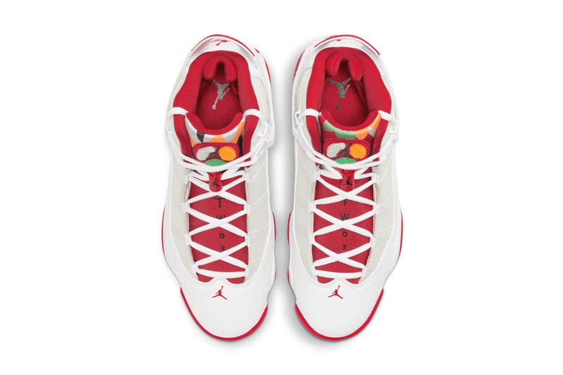 air michael jordan brand 6 rings hare white silver red black DD5077 105 official release date info photos price store list buying guide