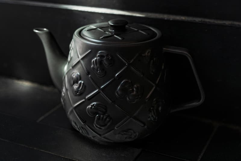 KAWS Black Ceramic XX Monogram Teapot Release AllRightsReserved DDTstore Brian Donnelly